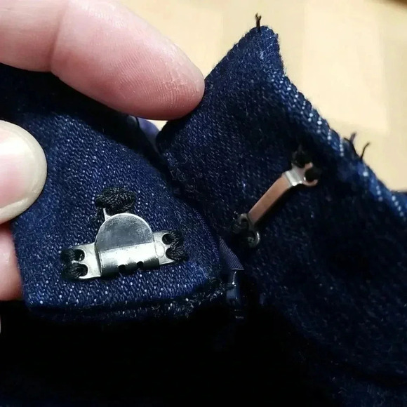 {Max Nugus} Vintage 90s Haute Couture Dark Wash Jeans - Picture 11 of 12